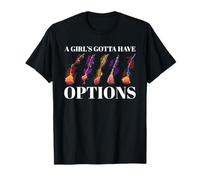 A Girl's Gotta Have Options Sorcières d'halloween rétro T-Shirt