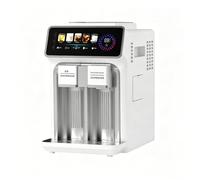à glaçons multifonctionnelle avec distributeur de glace pilée et deau fraîche, acier inoxydable, réservoir de 1,5 l, capacité de production journalière de 15 kg, blanche