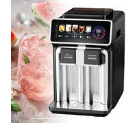 à glaçons tout-en-un avec distributeur deau, capacité journalière de 15 kg, 12 glaçons en 6 à 10 minutes, mode glace pilée, eau froide à 5 °C, 5 modes de fonctionnement, design