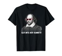 A glissé dans Ses sonnets Shakespeare T-Shirt Graphique avec Valeur