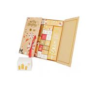 (A,Golden)Christmas Advent Calendar Empty Box Set 2024 DIY Countdown Calendar Fillable Boxes 24 Days Make Fill Your Own Advent Calendar with Boxes