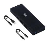 A-Goldnest M.2 NVME SATA SSD Adaptateur Hub USB 2 en 1, USB C 3.2 Gen2 10 Gbit/s Support M.2 NVMe PCIe M-Key B + M Key B+M Key sans outil Couvercle de disque dur 2 ports USB 2.0 lecteurs SD/TF pour