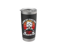 A Good Day Starts With Coffee A West Highland White Terrier Gobelet isotherme en acier inoxydable double paroi