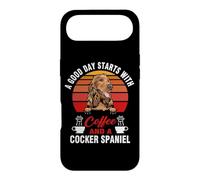 A Good Day Starts with Coffee and A Cocker Spaniel Dog Coque pour iPhone Air