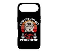 A Good Day Starts with Coffee and A Pekingese Dog Lovers Coque pour iPhone Air
