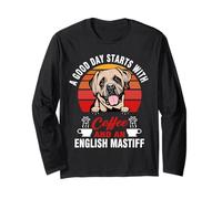 A Good Day Starts with Coffee and an English Mastiff Dog Manche Longue