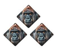 A Gorilla Lot de 3 désodorisants à suspendre pour voiture, maison, bureau, style gris