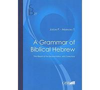 A Grammar Of Biblical Hebrew