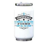 A grandfather is someone you can look up to, no matter how tall you grow you grow you grow - Bouteille isotherme isotherme pour boissons - Blanc - Taille unique