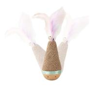 À Gratter Pour Chat - Entraîneur Interactif Pour Chat En Sisal | Balle À Gratter Oscillante | Jouet D'enrichissement Antidérapant | Jeu D’exercice De Dentition Pour L’entraînement Mental, Enric
