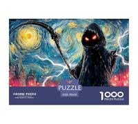 A Grim Reaper Skeletal 1000 Pièces Carton Premium Lot de Puzzles Kitten Anti-Stress Défi Unique Puzzles As Birthday Gifts 70x50cm/1000pcs