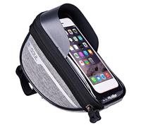 A-Gris - Sac De Téléphone Portable, Tube De Tête De Vélo, Guidon, Étui De Support De Téléphone Portable, Sacoche Étanche En Polyester Pour Écran Tactile