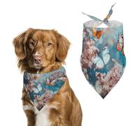 A Group of Butterflies Bandana pour chien lavable et réglable, écharpe respirante pour animaux de compagnie de petite, moyenne et grande taille, accessoire tendance mignon pour animal de compagnie