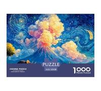 A Group of Dinosaurs 1000 Pièces Carton Premium Lot de Puzzles Glowing Cosmic Night Stimulant Et Éducatif Jeu Familial Puzzles As Birthday Gifts 52x38cm/1000pcs