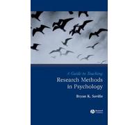 A Guide to Teaching Research Methods in Psychology, Teaching Psychological Science Bryan Saville (Auteur)