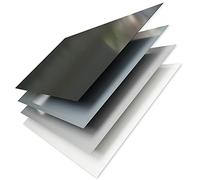A+H - KIT plaque plastique PVC rigide - 2000x1000mm - plaque plastique gris foncé - 2mm plaque rigide PVC, plaque pvc gris foncé (2 pièce)