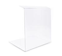 A+H Vitrine de Protection Alimentaire sur-vitrine Type2 - comptoire de Vente et de gâteau - Vitrine en Verre Transparent - Longueur 100cm/ Épaisseur 6mm