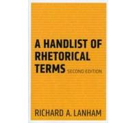 A Handlist Of Rhetorical Terms