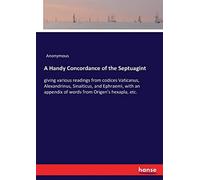 A Handy Concordance Of The Septuagint