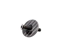 A-Head Capuchon de direction en carbone 1 1/8" avec vis en titane brillant (mat)