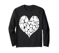 A Heart of Hearts Design Romantique Blanc Manche Longue