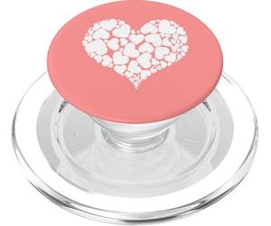 A Heart of Hearts Design Romantique Blanc PopSockets PopGrip pour MagSafe