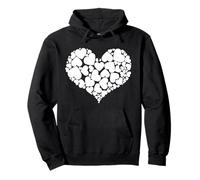 A Heart of Hearts Design Romantique Blanc Sweat à Capuche