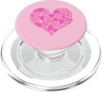A Heart of Hearts Design Romantique Nuances de Rose Pastel PopSockets PopGrip pour MagSafe