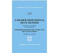 A Higher-Dimensional Sieve Method, Cambridge Tracts in Mathematics H. Halberstam, Heini Halberstam, William F. Galway (Auteur)