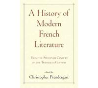 A History Of Modern French Literature