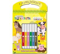 A ja lubię zwierzęta Livres de coloriage préférés 2 Kolorowe zwierzaki - Opracowanie zbiorowe (Malbücher mit Aufklebern auf Polnisch)