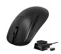 A.JAZZ AJ159V2MC Souris Gaming sans Fil, Triple Mode BT/2.4G/Filaire Type-C, Capteur Optique PixArt 3311 24,000DPI, Ultra-Légère 54g, Batterie Remplaçable-pour PC/Mac/Ordinateur Portable - Noir