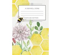 A JOB WELL DONE, 6x9 Cottagecore Work Log For Career Goals, Climbing Up The Ladder, With Meeting Notes
