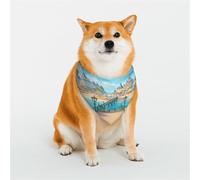 A Joyful Holiday by The Seaside Bandana pour chiens de petite, moyenne et grande taille, foulard triangle pour fille ou garçon