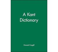 A Kant Dictionary