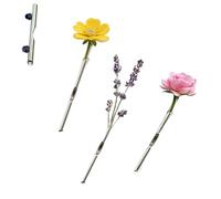 A Kind Brooch for Flowers,DIY Branch-Shaped Flower Insert Brooch Pins for Women & Men,Mini Metal Bouquet Branch Broochs Pins for Party Wedding (3)