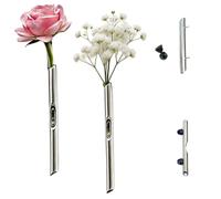 A Kind Brooch for Flowers,Unisex DIY Branch-Shaped Flower Insert Brooch Pins,Metal Bouquet Holder Lapel Pins,Creative Meaningful Gift Jewelry for Party Wedding (2PCS)