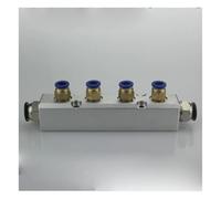 A Kit 30x30mm 4 Way Pneumatic Air Manifold Splitter with Push Fit Coupler