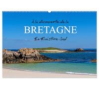 À la découverte de la Bretagne - En Finistère Sud (Calendrier mural 2026 DIN A2 vertical), CALVENDO calendrier mensuel: Le Finistère Sud est une ... époustouflants et ses charmants villages.