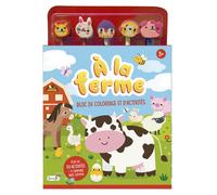 À la ferme Bloc de coloriage et d'activités - Collectif - Grenouille - broché - Jeux livres objets