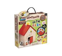 Lisciani – Jeu éducatif en bois – Montessori Baby Bois La Ferme – Dès 9 mois, maisons 3D & animaux