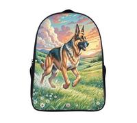 à la mode et durable décontracté sacs dos imprimé animal pour élève d'école cartable scolaire 2 compartiment berger 3d imprimé sac d'école-16,filles garçons pour les voyages les affaires