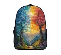 à la mode et durable sac à dos paysage des quatre saisons sacs d'école 2 compartiment arbres sac à dos imprimé en 3d-16,12 ans et plus pour les voyages les affaires