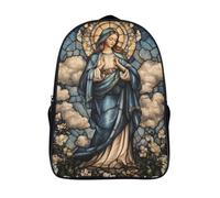 à la mode et durable sac à dos vitrail 3d école sacs 2 compartiment notre dame sacs à dos imprimés en 3d-16,12 ans et plus pour l'école les voyages les affaires