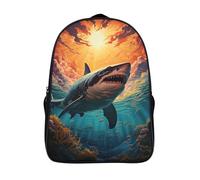 à la mode et durable sacs d'école cool attaque sacs à dos imprimés en 3d grand requin blanc 12 ans et plus filles garçon sacs à dos 2 compartiment-16,pour l'école les voyages les affaires