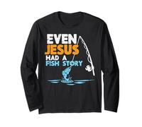 À la pêche, même Jésus Avait du Poisson, Histoire de chrétiens, Hommes, Femmes et Enfants Manche Longue