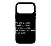 À la Personne Qui lit ceci, tu ES aimé (Jean 3:16 Christian) Coque pour iPhone 17 Pro Max