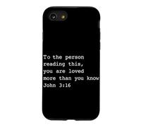 À la Personne Qui lit ceci, tu ES aimé (Jean 3:16 Christian) Coque pour iPhone SE (2020) / 7/8