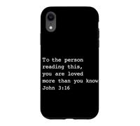 À la Personne Qui lit ceci, tu ES aimé (Jean 3:16 Christian) Coque pour iPhone XR