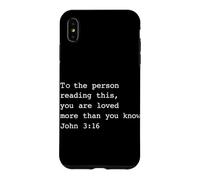 À la Personne Qui lit ceci, tu ES aimé (Jean 3:16 Christian) Coque pour iPhone XS Max